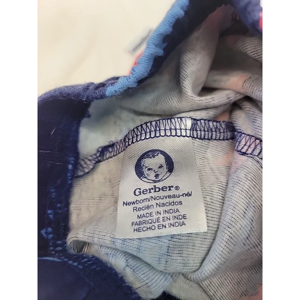 Gerber Boy's Shark Onesie‎ 3-Pack Blue Newborn